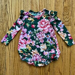 Posh Peanut Floral Baby Romper